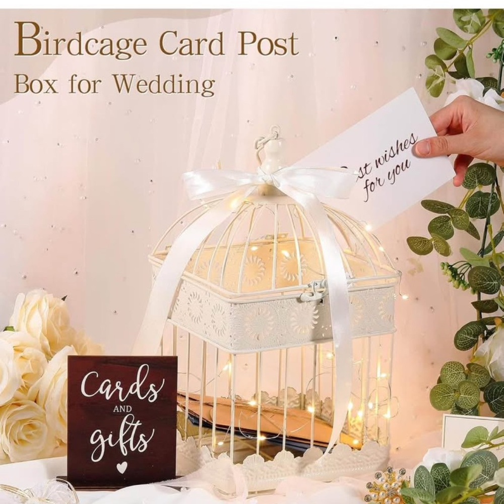 Wedding Card Box Cream White Wedding Envelope Card holder